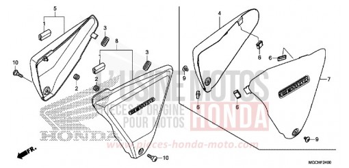 COUVERCLE LATERAL CB1100CAH de 2017
